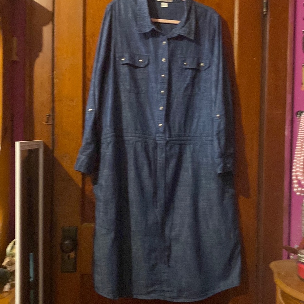 Cj banks denim dress size 18W